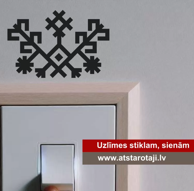 Dekorativer Aufkleber mit lettischem Symbol m04