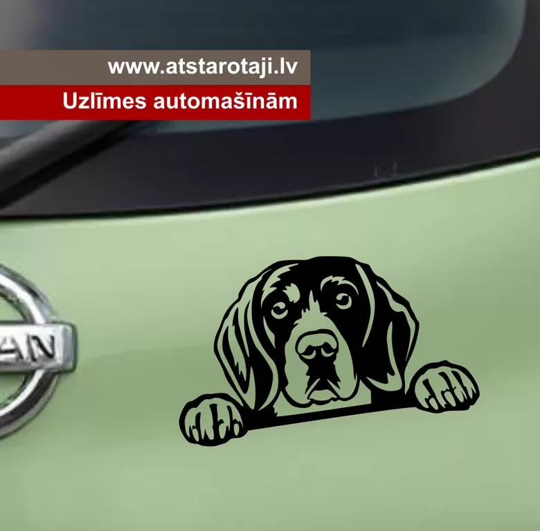 Aufkleber für Spiegel, Autos, Wände – „Beagle h22“