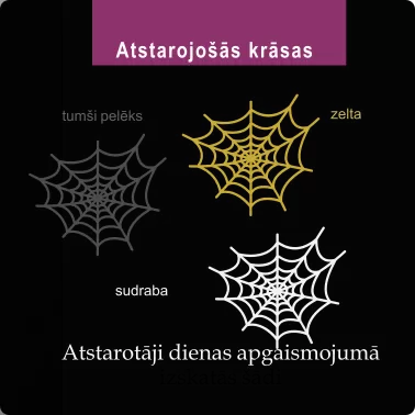 Iron-On Clothing Sticker with Spider Web D01