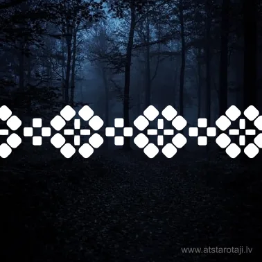 Piegludināma uzlīme - atstarojoša saulīšu josla u10