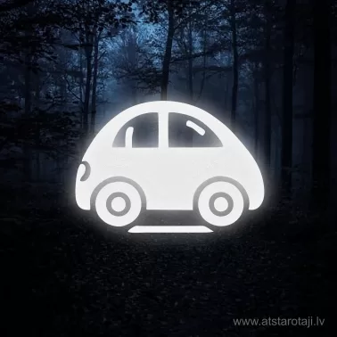 Aufbügelbarer Reflektor für Kinderkleidung „Auto u01“