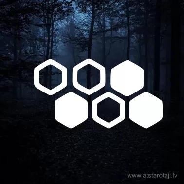 Reflektierende Bienenwabe Bügelbild für Kleidung (u01)