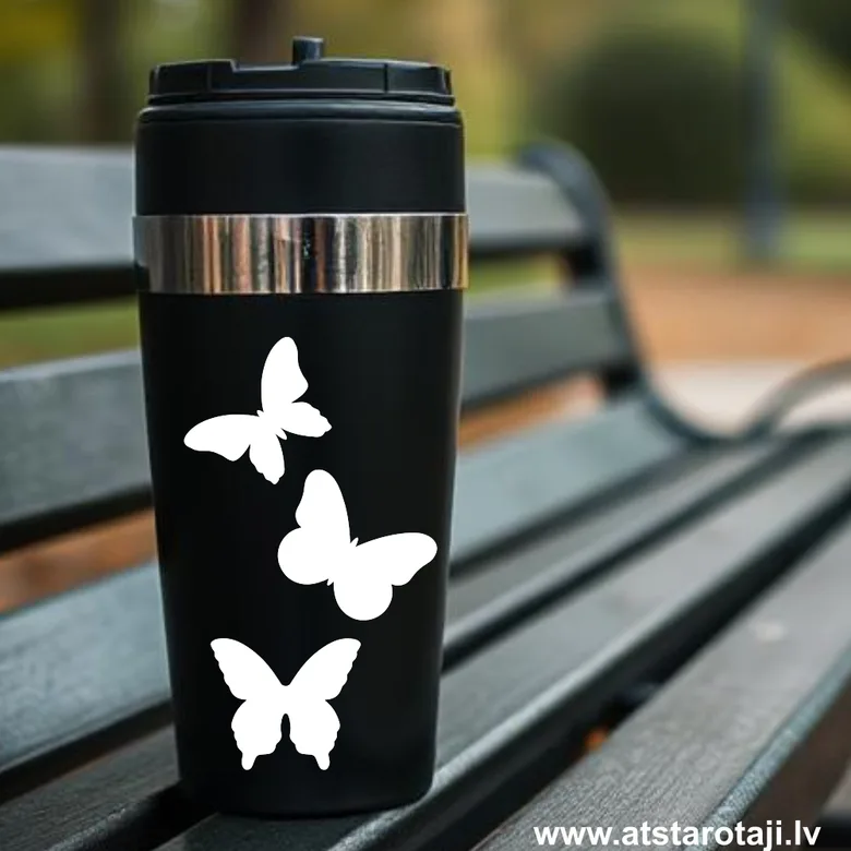 Selbstklebende Reflektor-Sets in verschiedenen Farben – Schmetterling uz01
