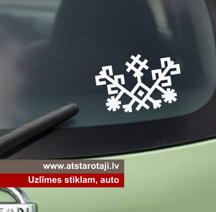 Dekorativer Aufkleber mit lettischem Symbol m04