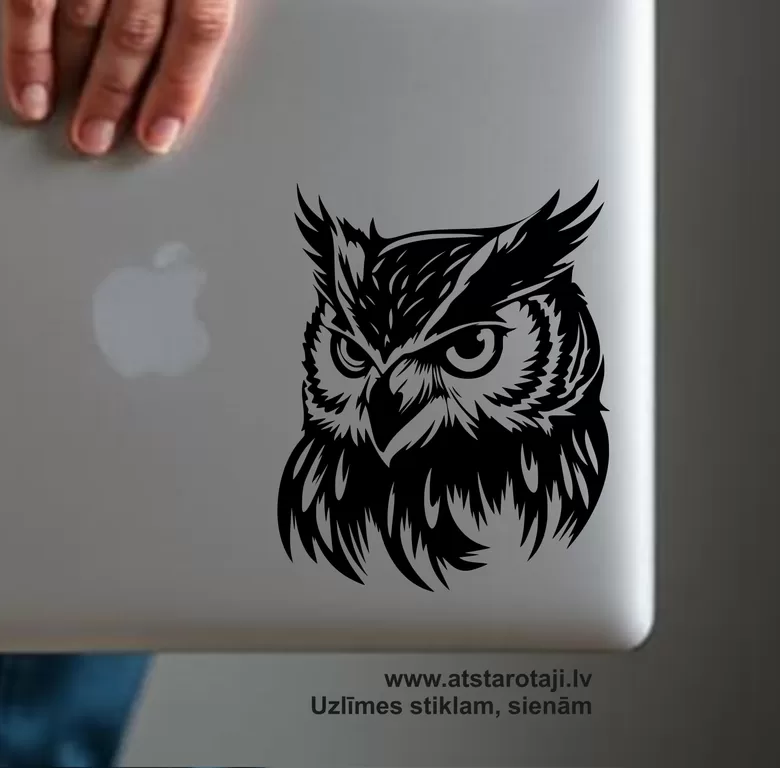 Eulen-Aufkleber "Eule 03" | Sticker für Spiegel, Laptop & Auto
