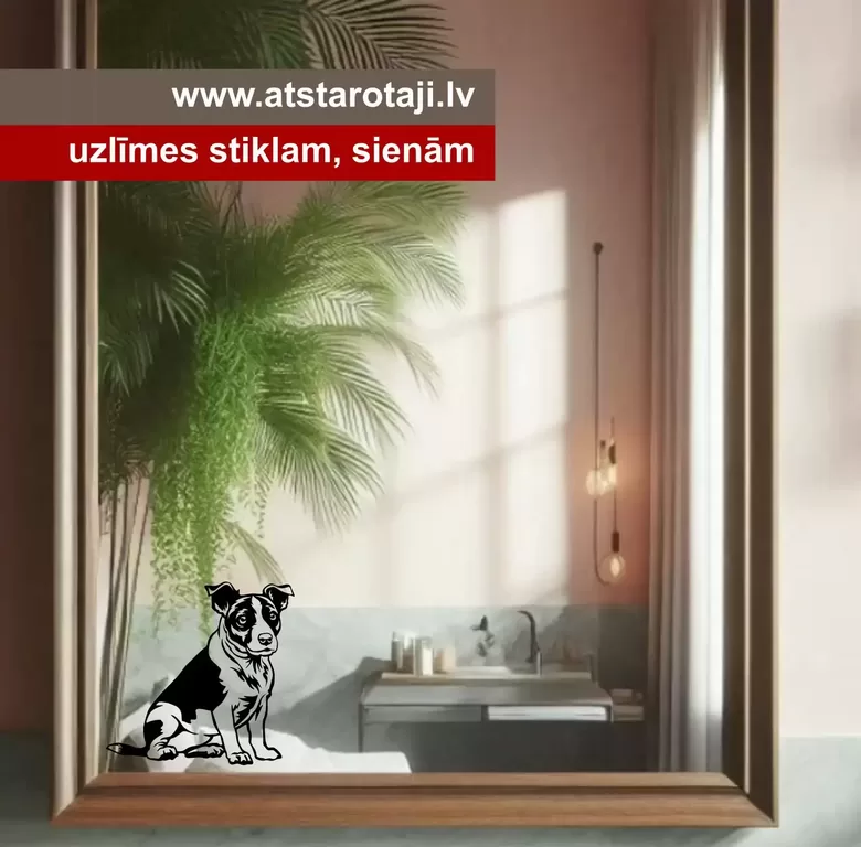 Jack Russell Aufkleber – Reflektierender Hundesticker für Wände, Glas, Auto