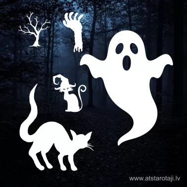 Halloween Reflektierende & Normale Bügelbilder - 01