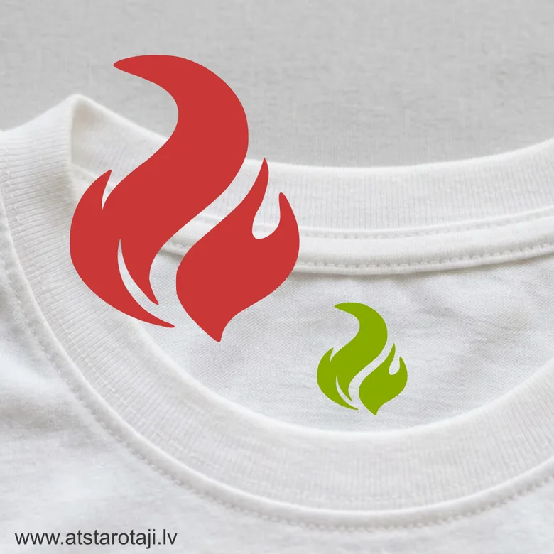 Iron-On Clothing Label – Flame 01