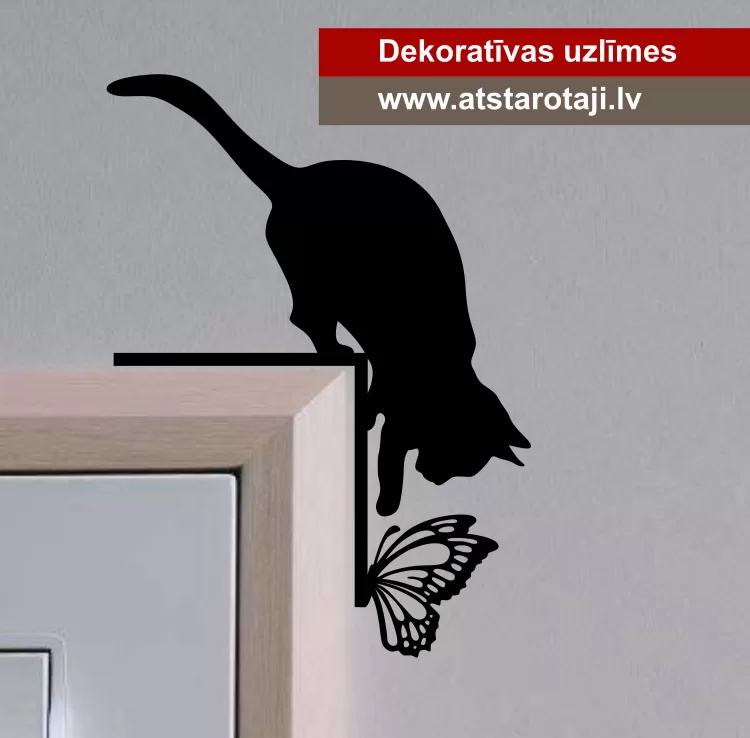 Lichtschalter- und Eckaufkleber „Katze 03“