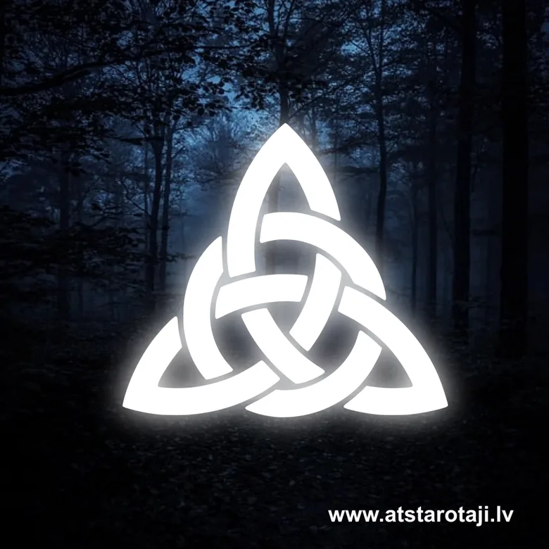 Iron-On Reflector – Celtic Trinity Knot "Triquetra" u05