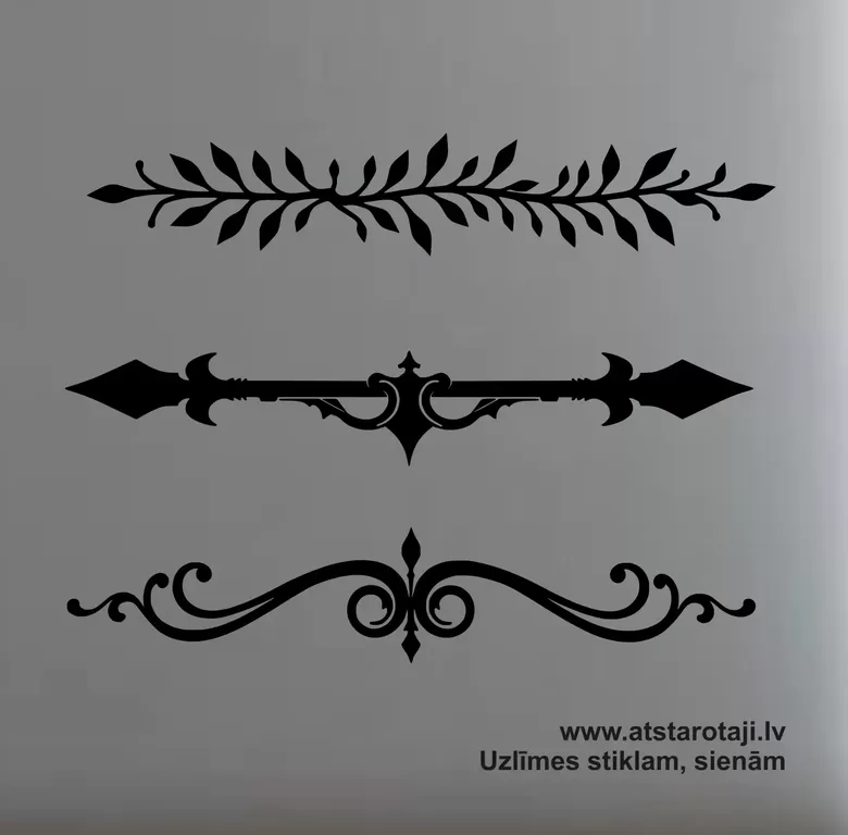 3 Ornamentālu uzlīmju komplekts apmalēm 03