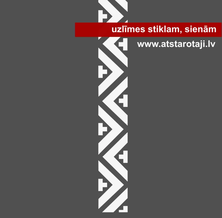 Aufkleber mit ornamentalem Streifen m01