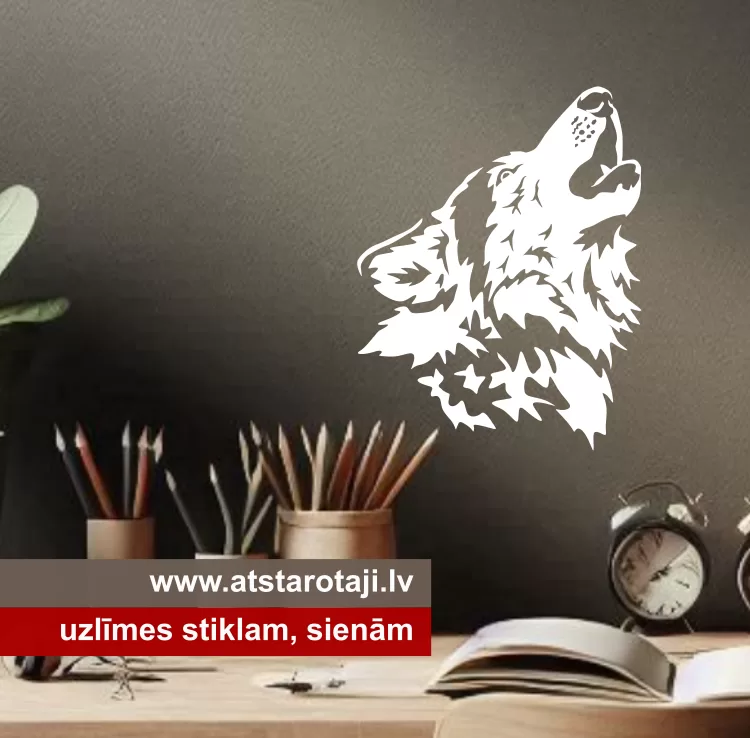 Wall and car window sticker "Wolf 01m"