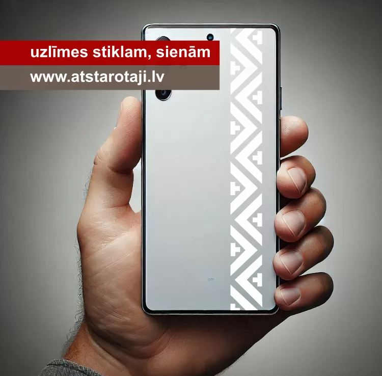 Aufkleber mit ornamentalem Streifen m01