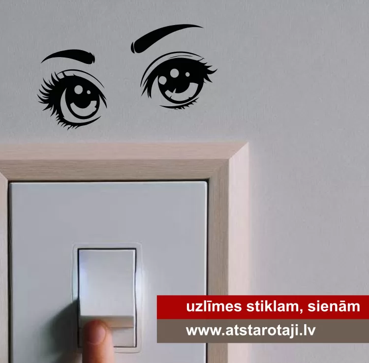Wall and Mirror Sticker "Eyes M02"