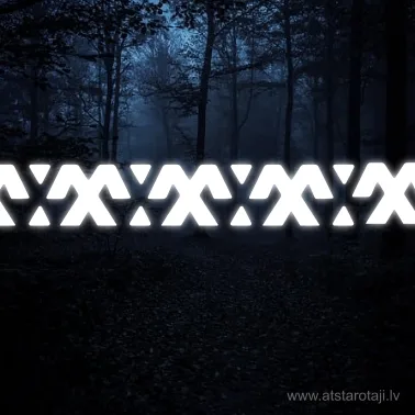 Reflective Pattern Strip "Jumis" – Symbol of Abundance 09
