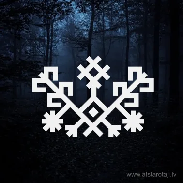 Reflektierender Aufbügelaufkleber – Lettisches Ornament U16