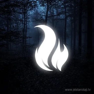 Iron-On Reflective Flame