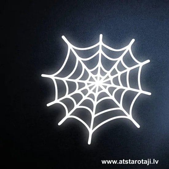 Reflective Decal for Smooth Surfaces – Spider Web uz01