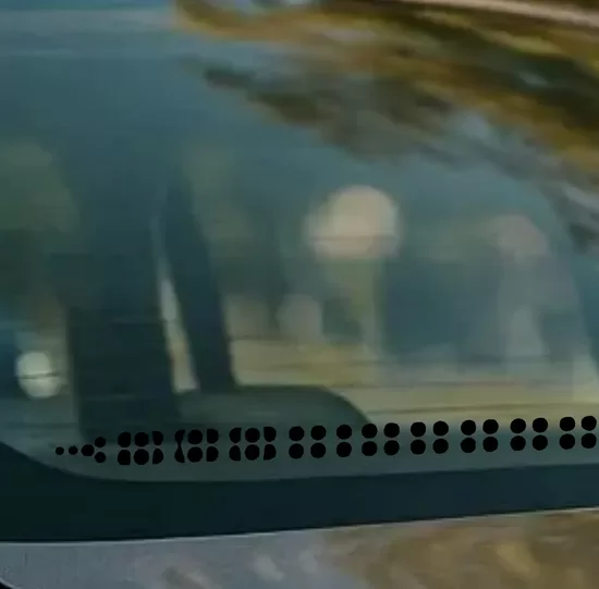 Decorative Dotted Border Sticker | Repeatable Trim Decal 04m