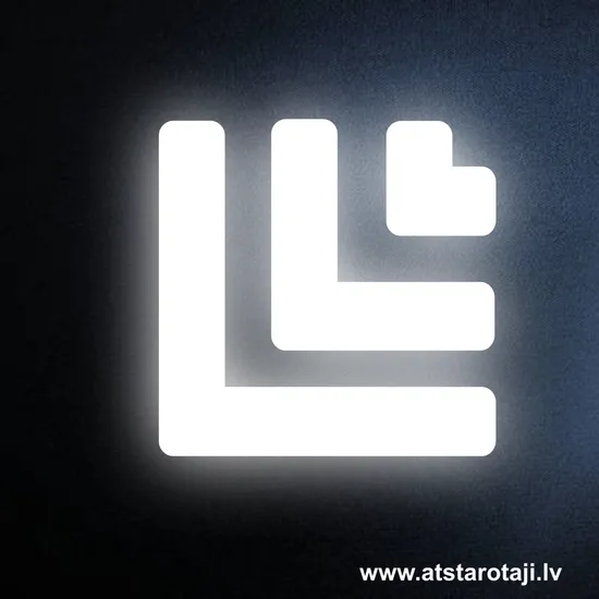 Self-Adhesive Reflective Decal – Latvian Ornament “Skuja”