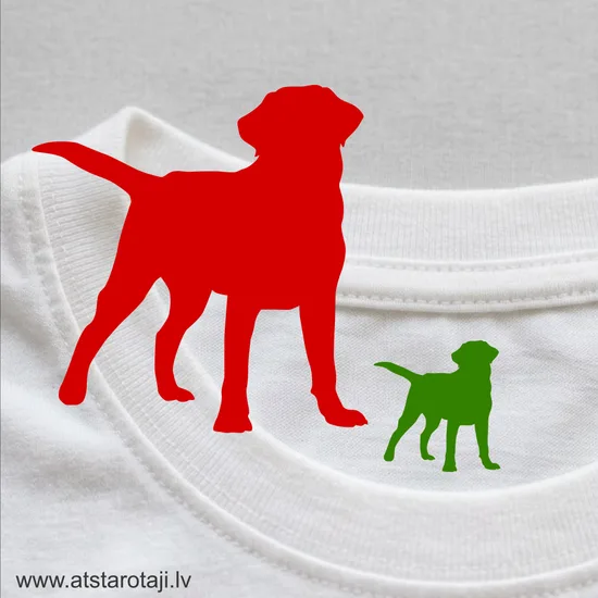 Piegludināma uzlīme apģērba personalizēšanai - labradors 01