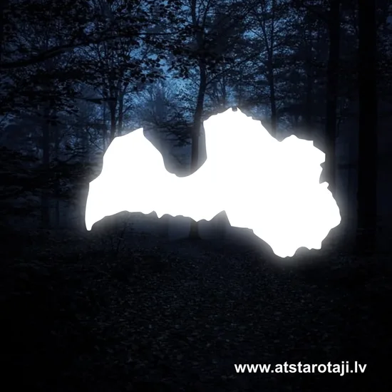 Piegludināms atstarotājs apģērbam - Latvija u001
