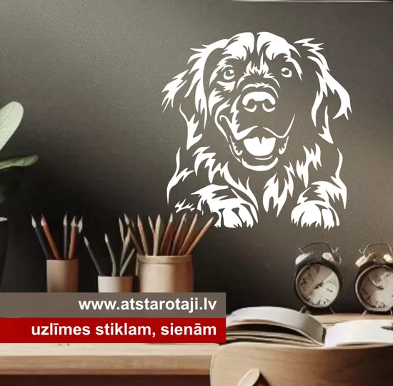 Car sticker, Laptop, Wall, and Glass decal – "Golden Retriever M01"