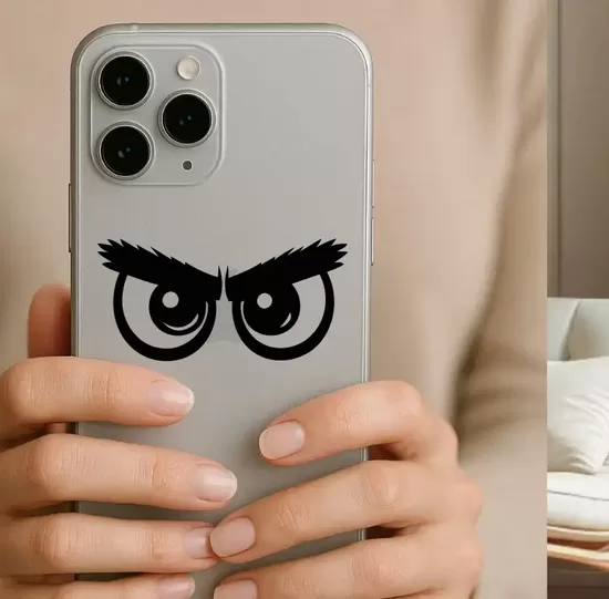 Phone & Tumbler Sticker Set "Eyes 03" | Decorative Vinyl Decal Kit
