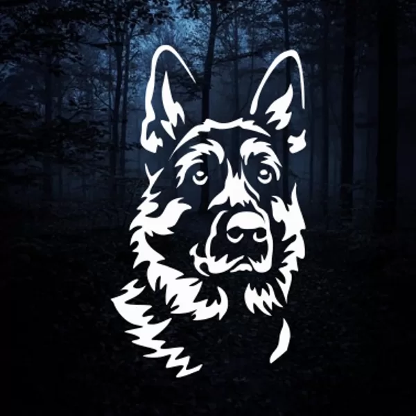 Reflector for children "German shepherd" 01