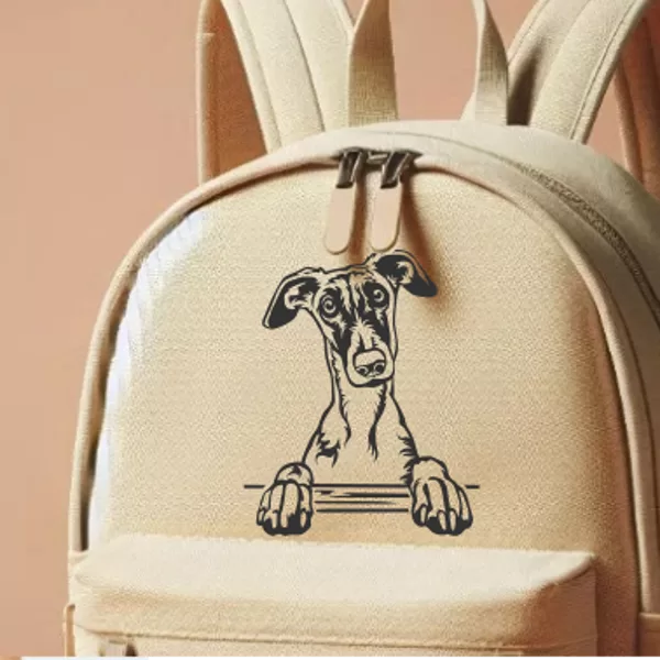 Reflective iron on "Galgo" 01