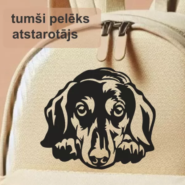 Safety reflector for kids "Dachshund 01"