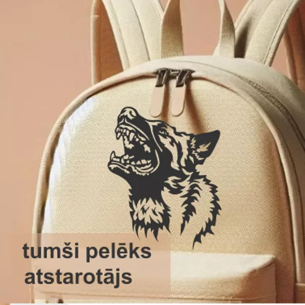 Piegludināms atstarotājs "nikns suns" 01