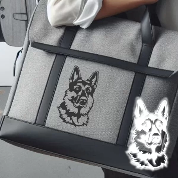 Reflective iron on "German shepherd" 01