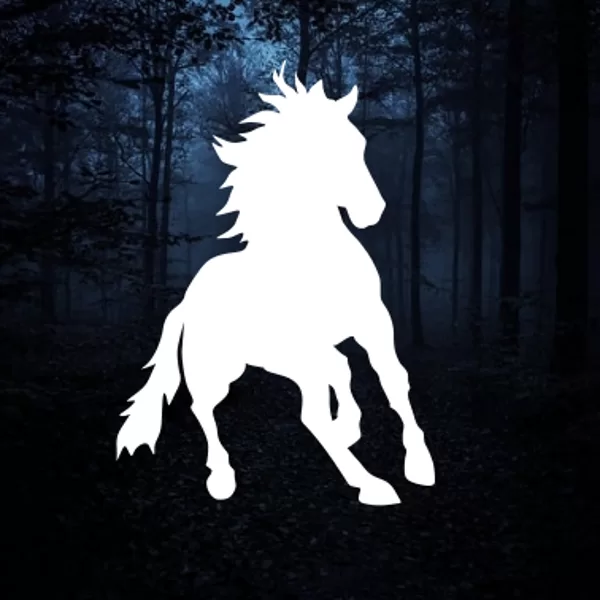 Reective patch "horse silhouette u01"